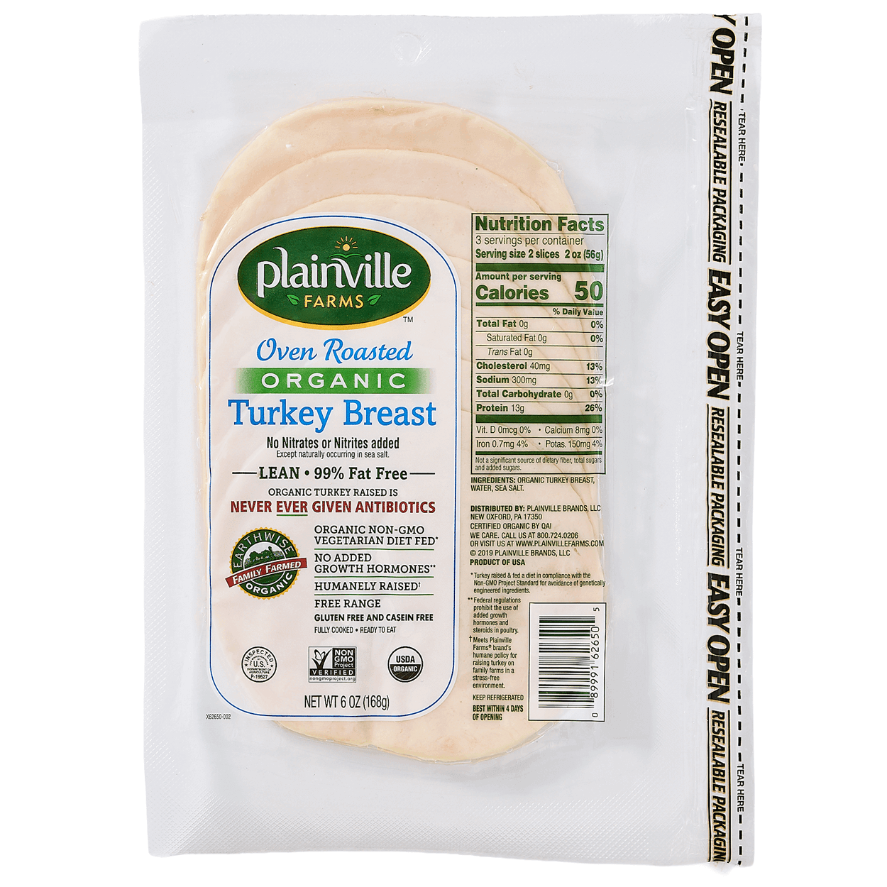 Organic Oven-Roasted Sliced Turkey Breast 2 of 2