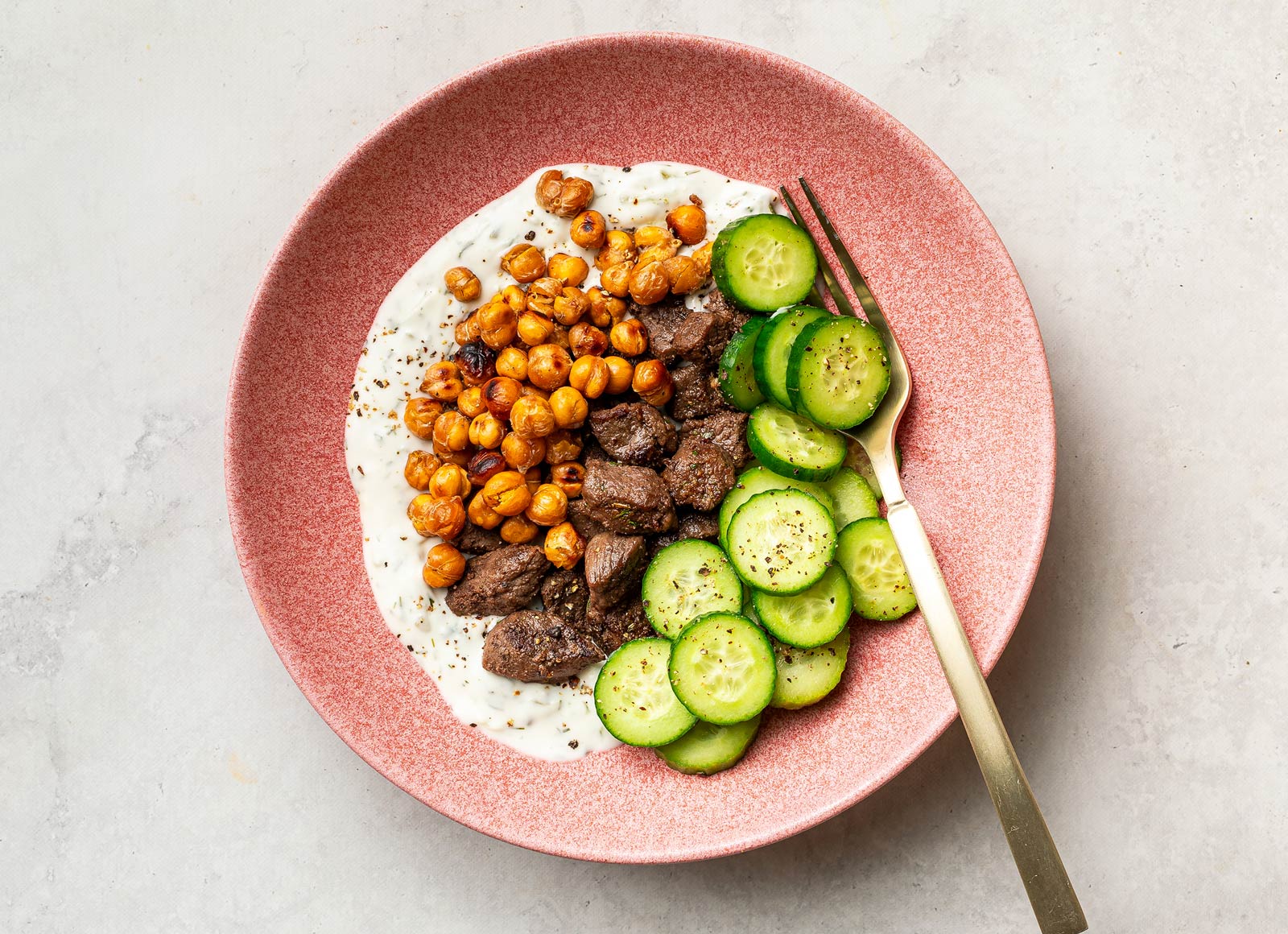 Tzatziki Bison Veggie Bowl