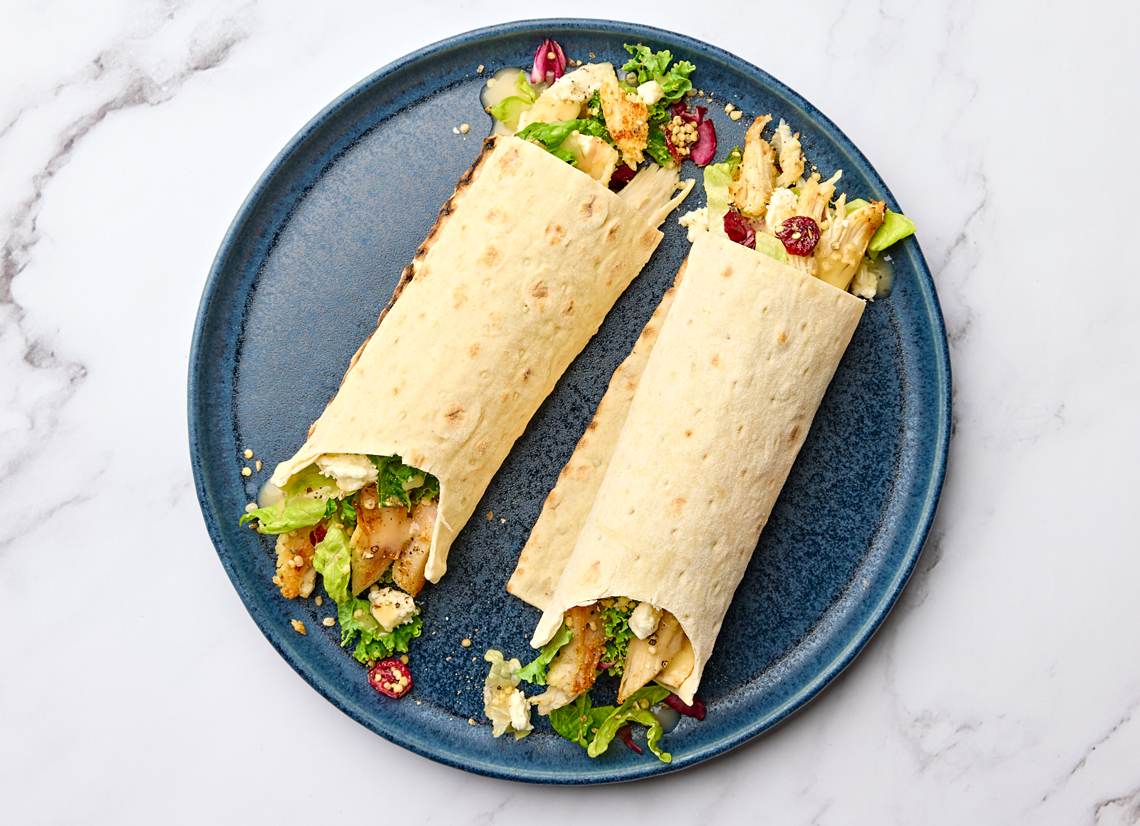 Citrus Pulled Chicken Salad Lavash Wrap