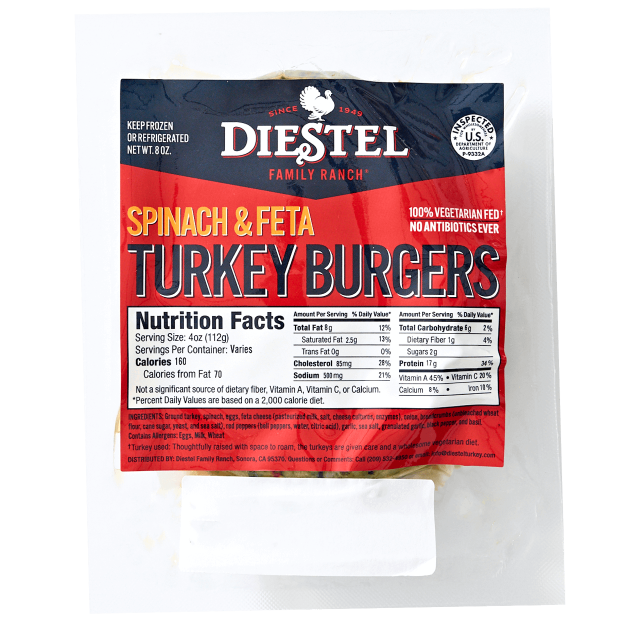 Raw Spinach and Feta Turkey Patty 2 of 2