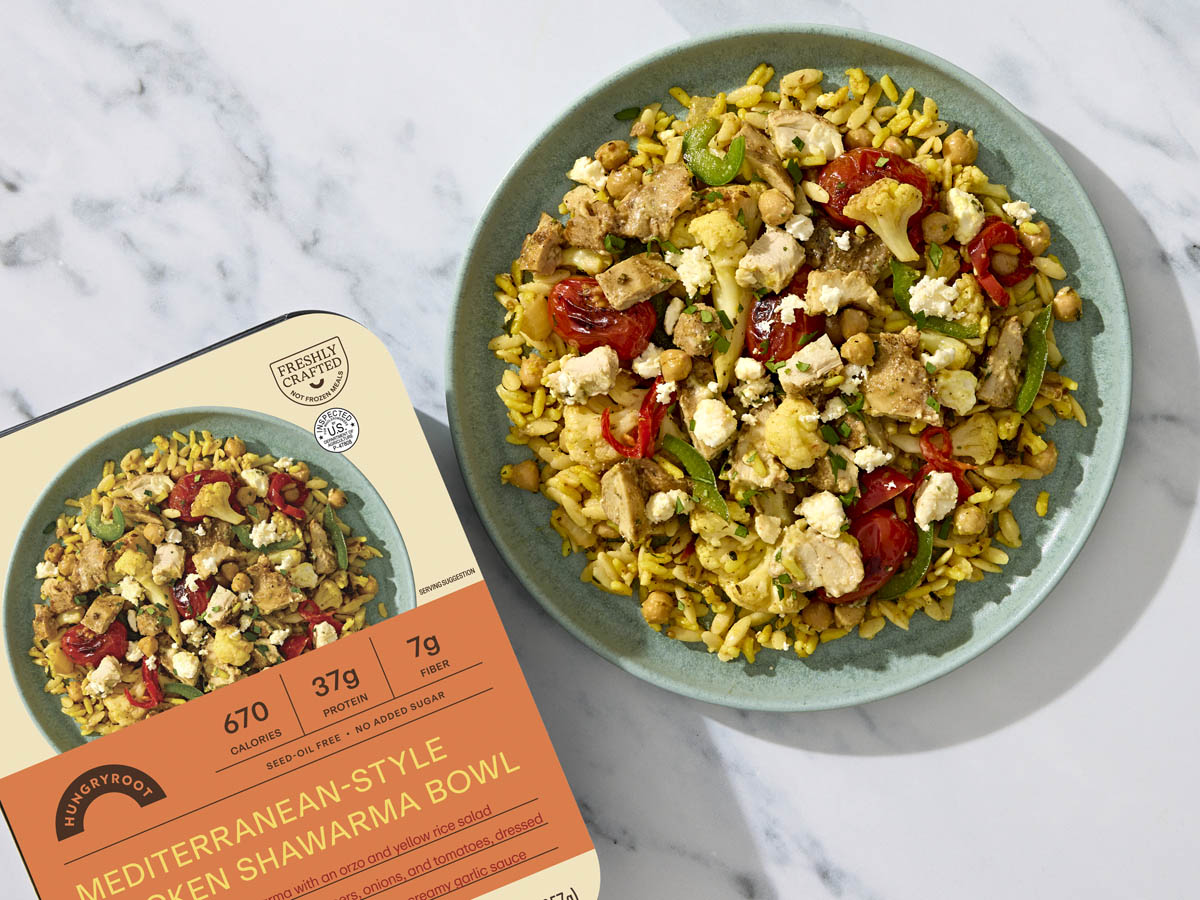 Mediterranean-Style Chicken Shawarma Bowl 1 of 2
