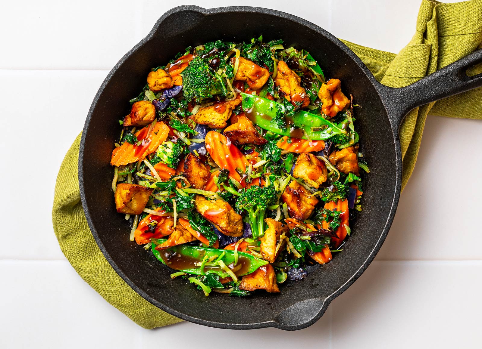 Lemongrass Tofu + Teriyaki Veggies