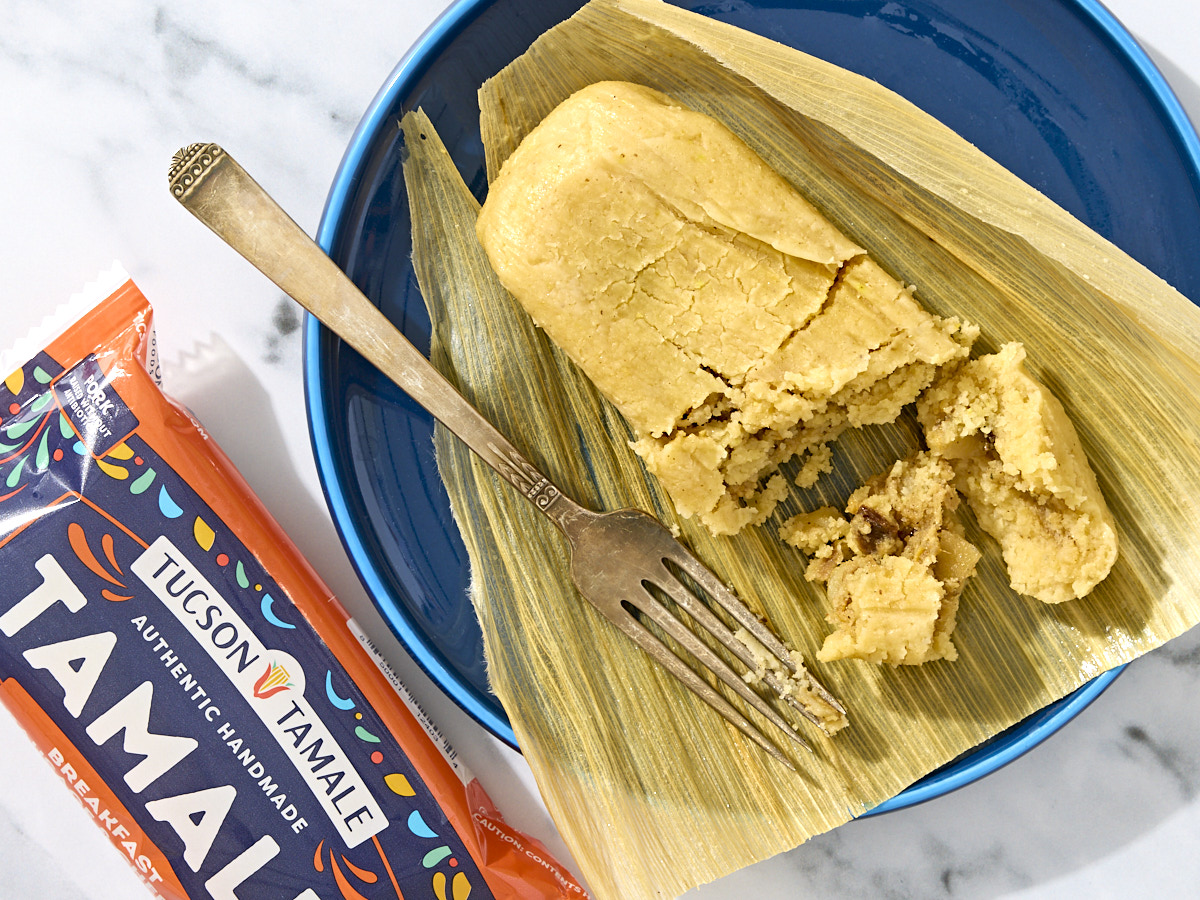 Breakfast Sausage + Cheese Tamale 1 of 2