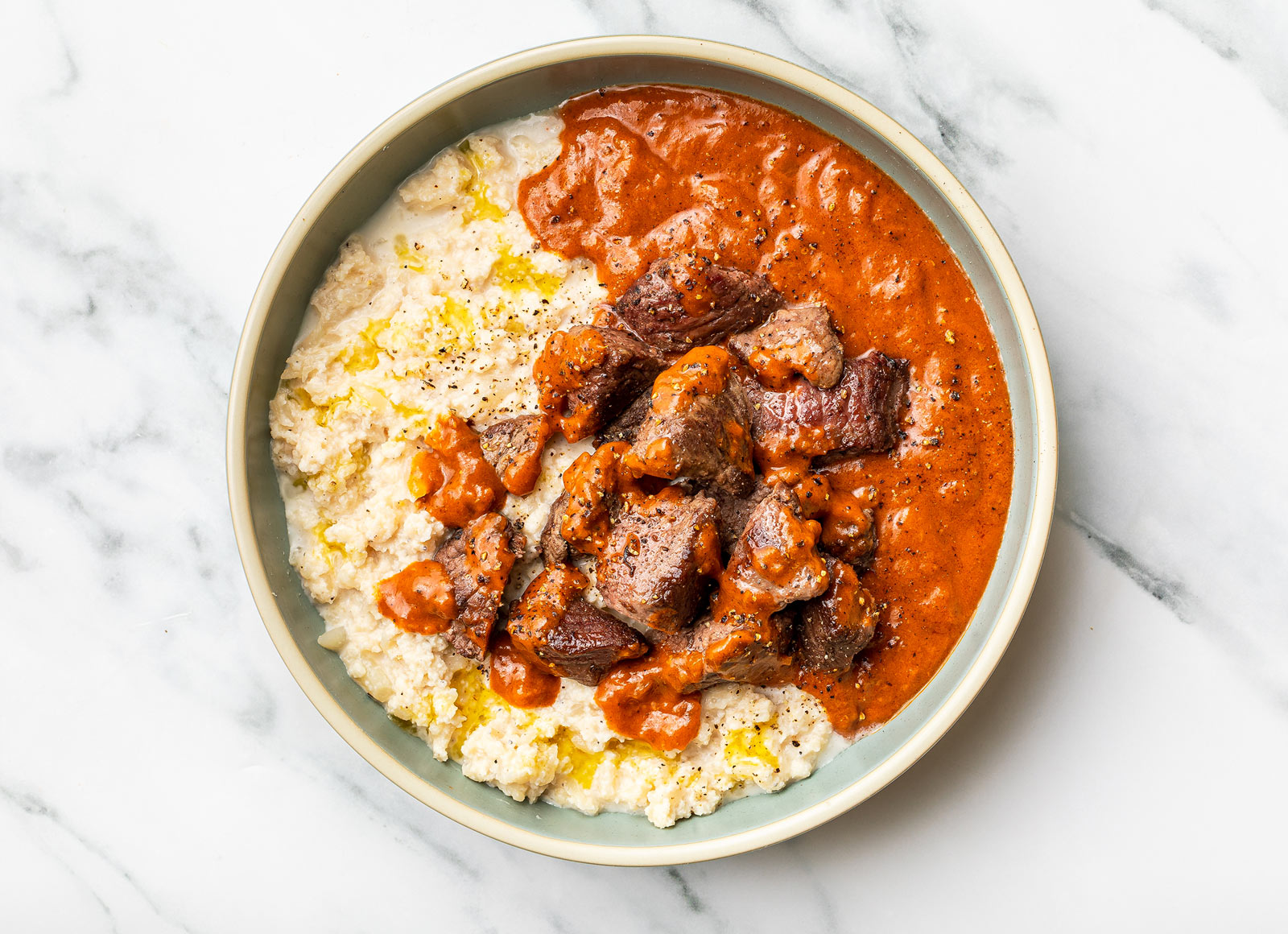 Spicy Lamb Vindaloo + Cauliflower Mash