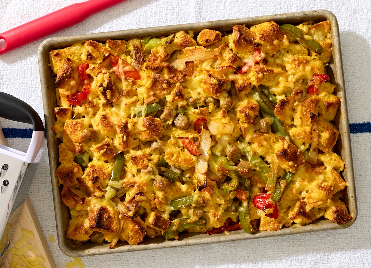 Sheet Pan Breakfast Strata