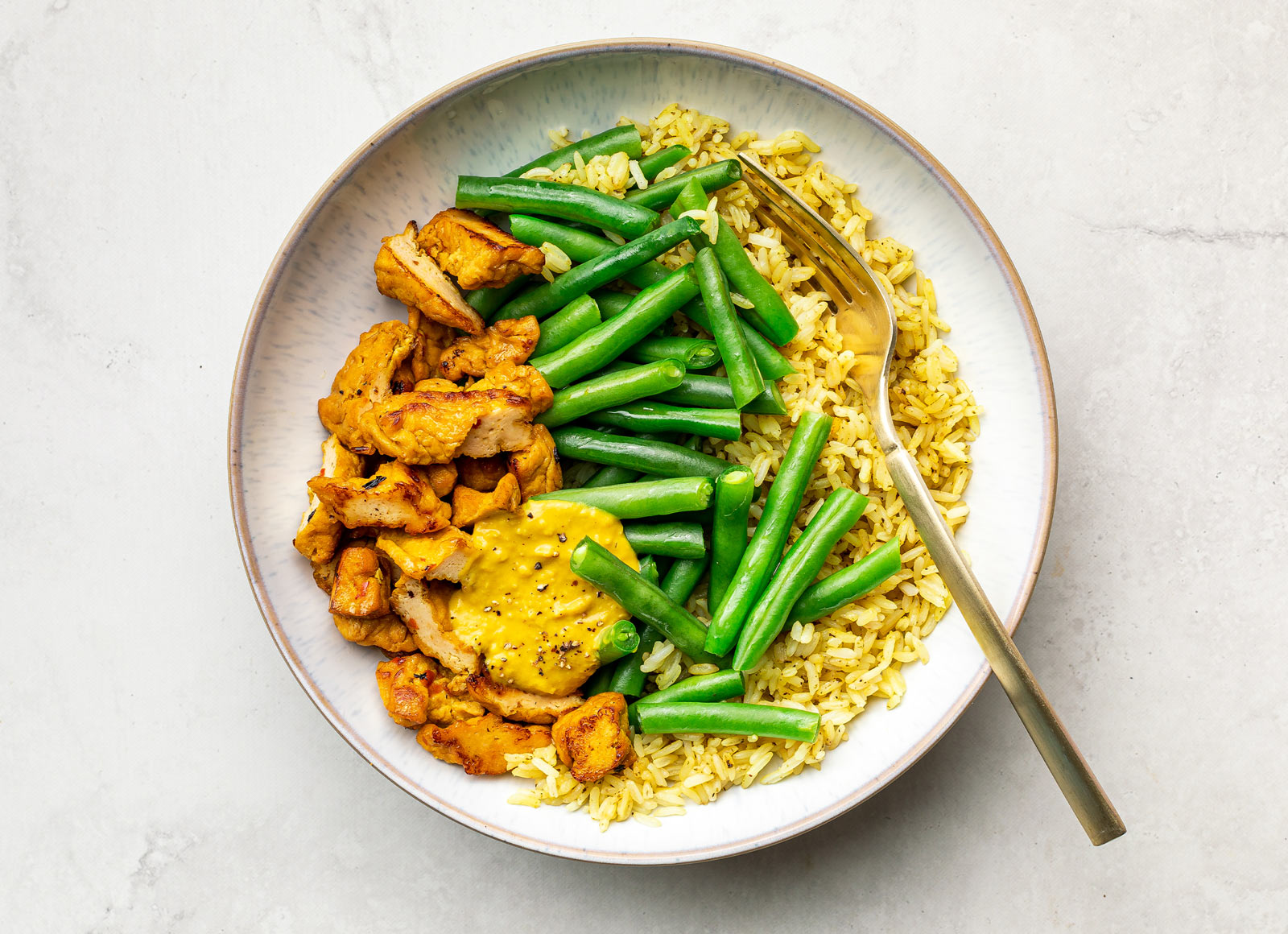 Lemongrass Tofu Curry Rice Bowl