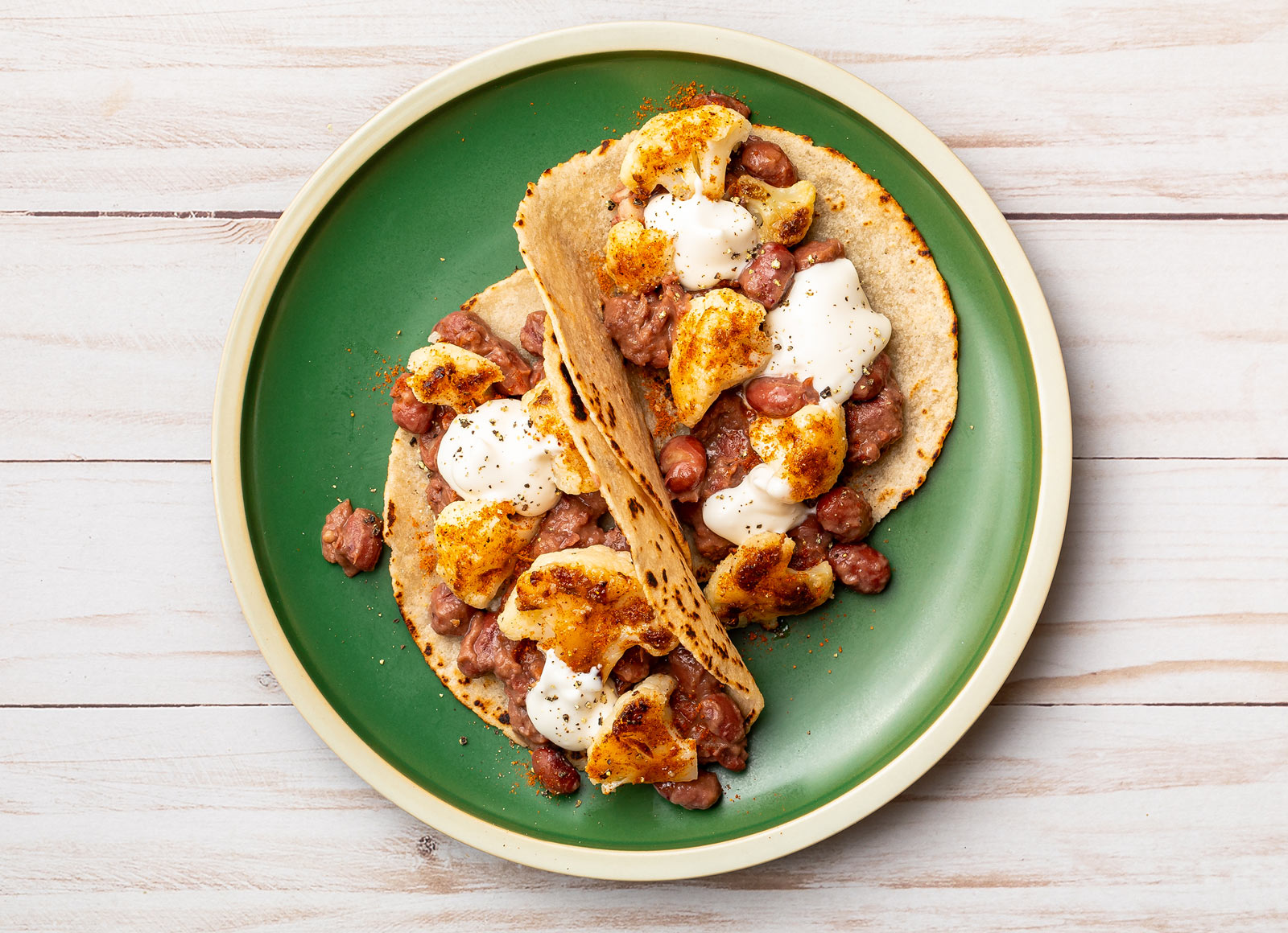  Cauliflower Tacos on Almond Flour Tortillas
