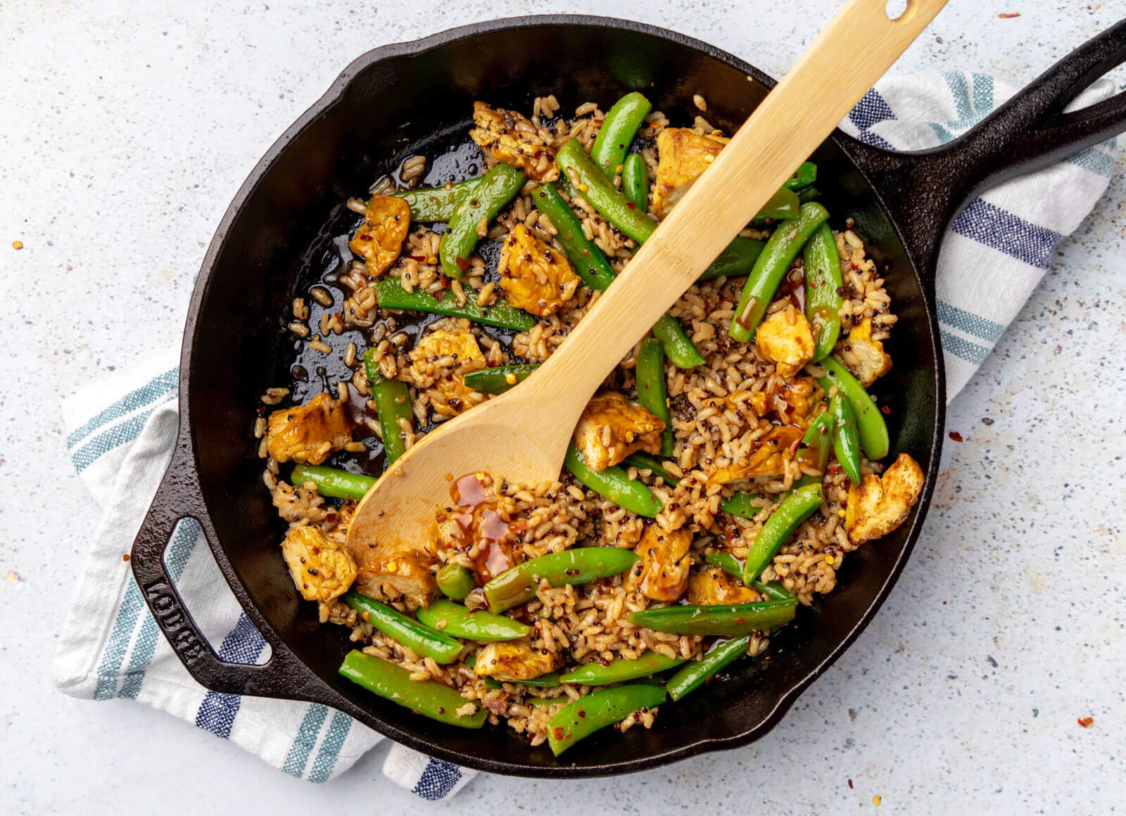 Gingery Tofu Veggie Skillet