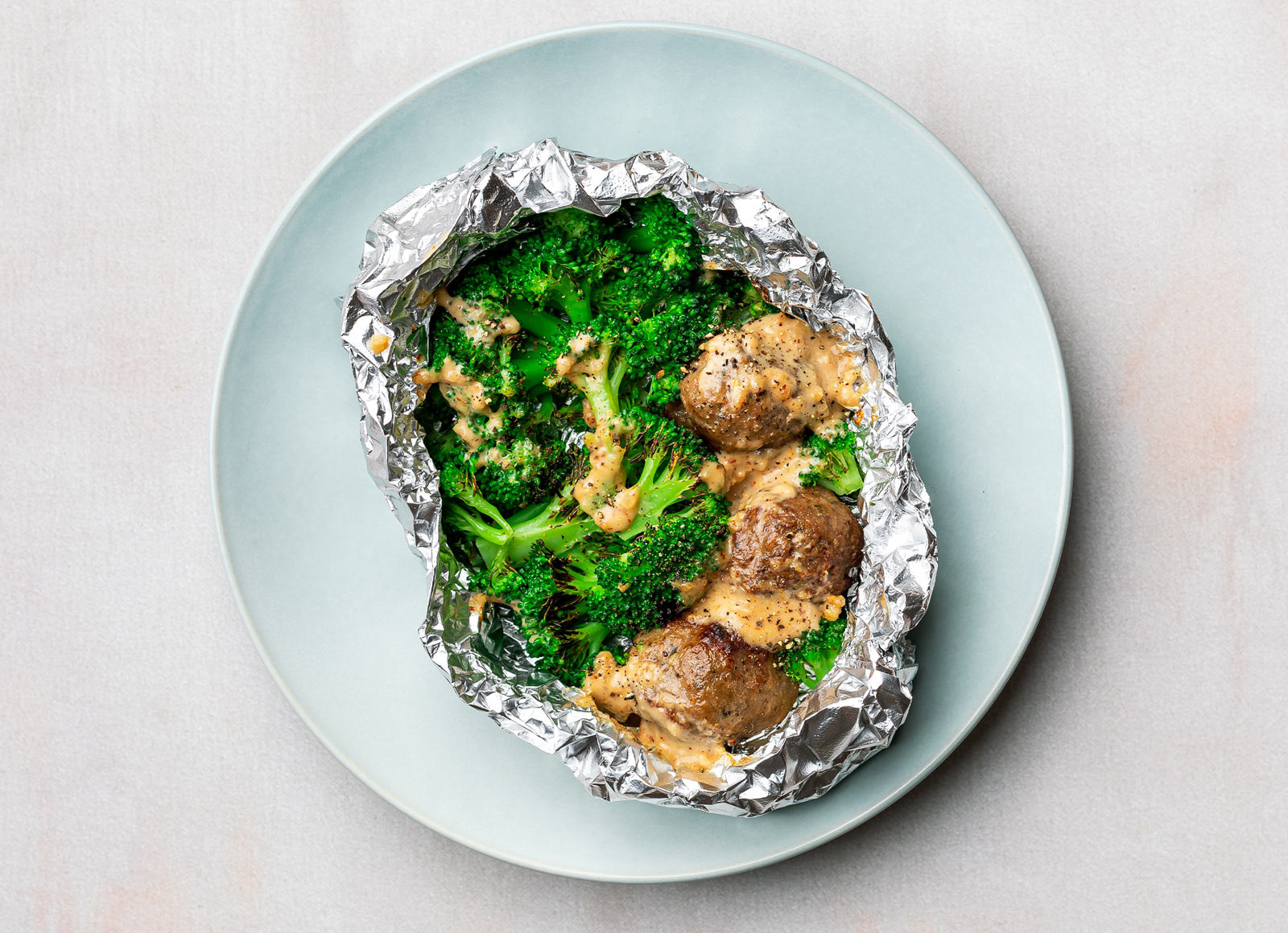 Easy-Cleanup French Onion Meatballs