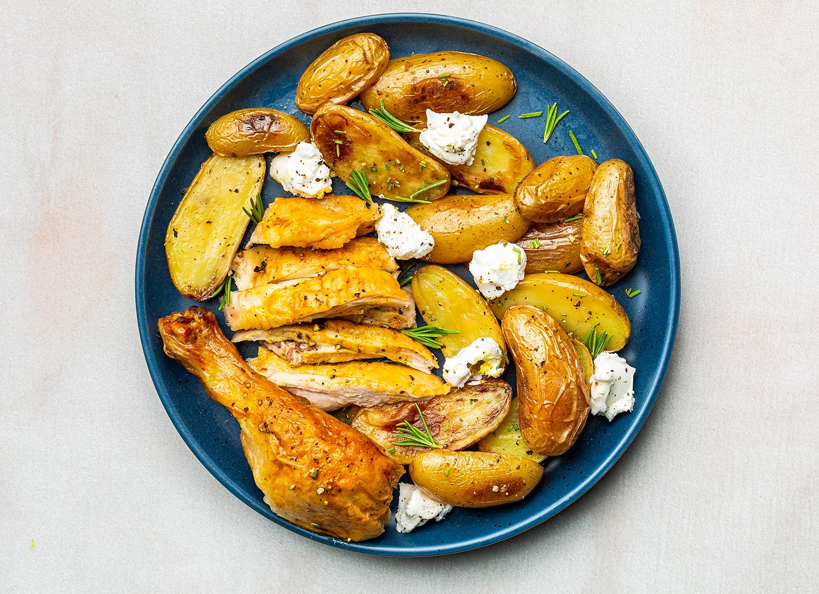 Lemon Pepper Chicken + Rosemary Roasted Taters