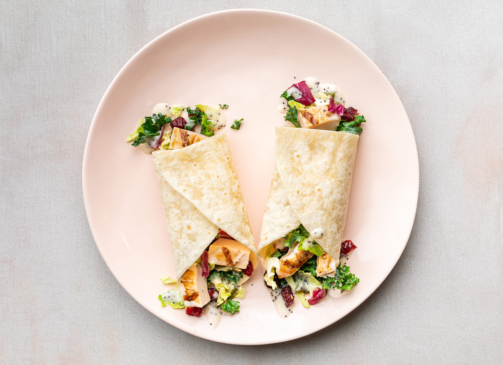 Sweet Kale Chicken Wrap