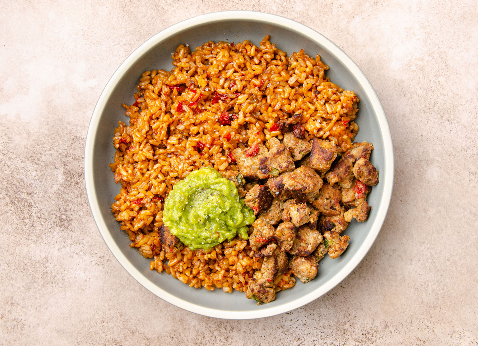 Extra Guac Chicken Fajita Bowl